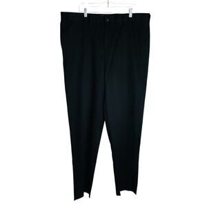 Oak Hill Premium Pant Mens Chino 44 Black Chino‎ Elastic Waist Stretch Unhemmed